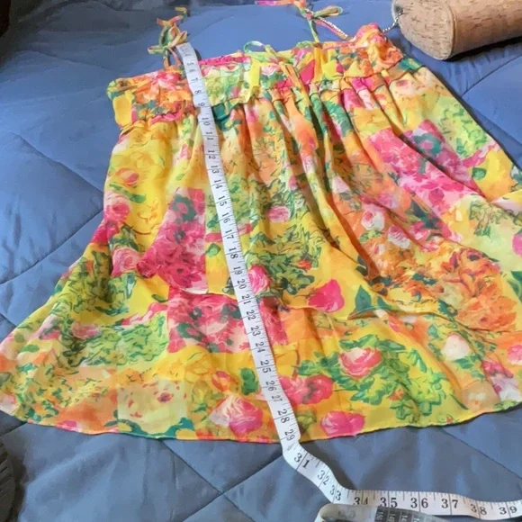 Dress mini NWOT Never worn brand new boutique 16” Ptp sundress cute babydoll - Picture 4 of 12